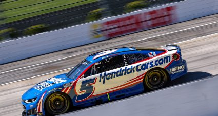 Kyle Larson’s 2026 #5 HendrickCars.com Chevrolet paint scheme.