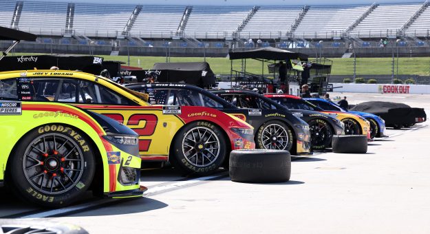 MARTINSVILLE, VIRGINIA - MARCH 28: A general view of cars on the grid during practice for the NASCAR Cup Series Cook Out 400 at Martinsville Speedway on March 28, 2026 in Martinsville, Virginia. (Photo by David Jensen/Getty Images) | Getty Images