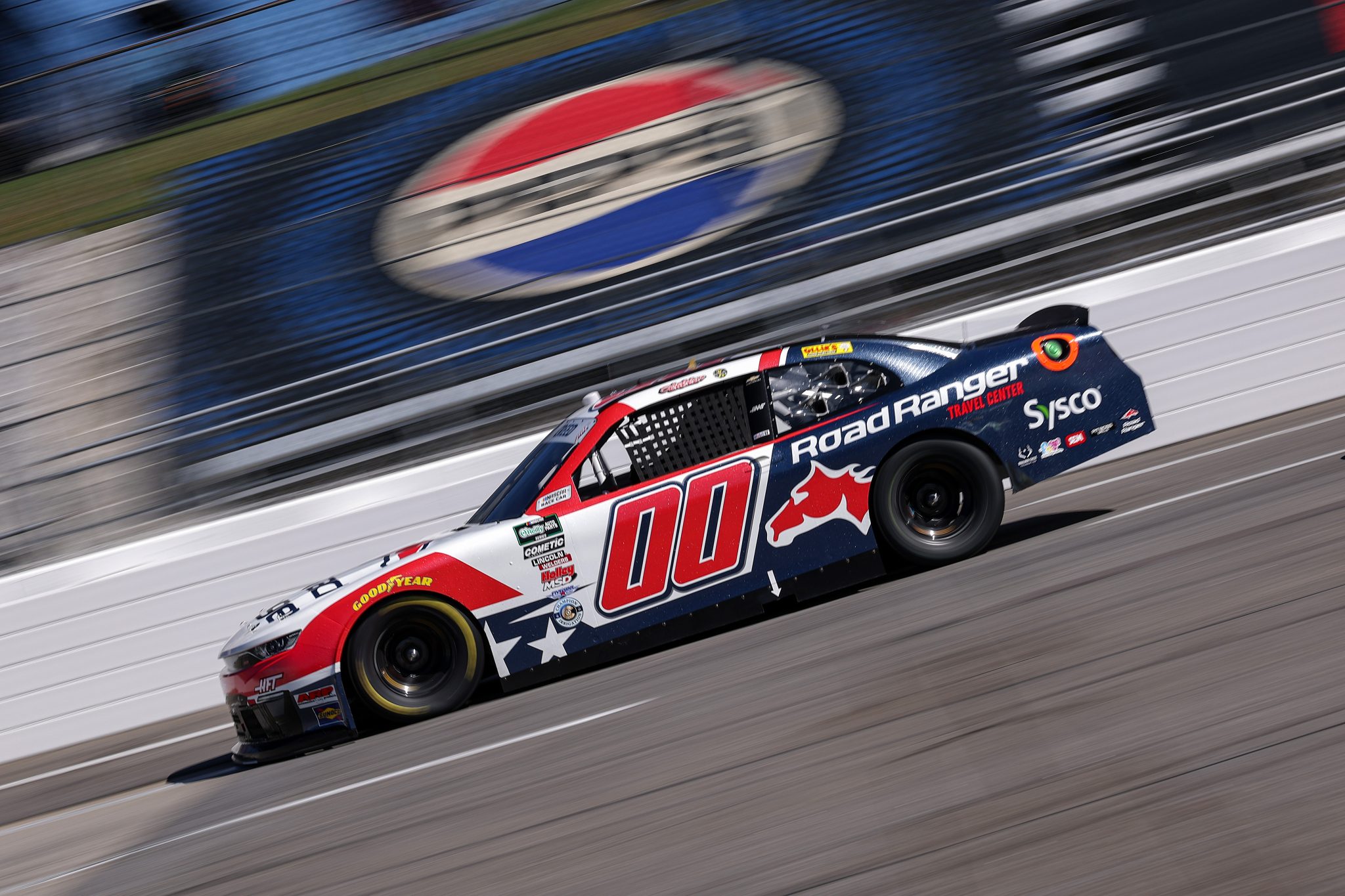 MARTINSVILLE, VIRGINIA - MARCH 28: Sheldon Creed, driver of the #00 Road Ranger Chevrolet, drives during the NASCAR O'Reilly Auto Parts Series NFPA 250 at Martinsville Speedway on March 28, 2026 in Martinsville, Virginia. (Photo by David Jensen/Getty Images) | Getty Images