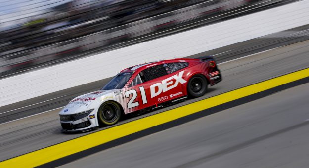 MARTINSVILLE, VIRGINIA - MARCH 29: Josh Berry, driver of the #21 DEX Ford, drives during the NASCAR Cup Series Cook Out 400 at Martinsville Speedway on March 29, 2026 in Martinsville, Virginia. (Photo by Jacob Kupferman/Getty Images) | Getty Images