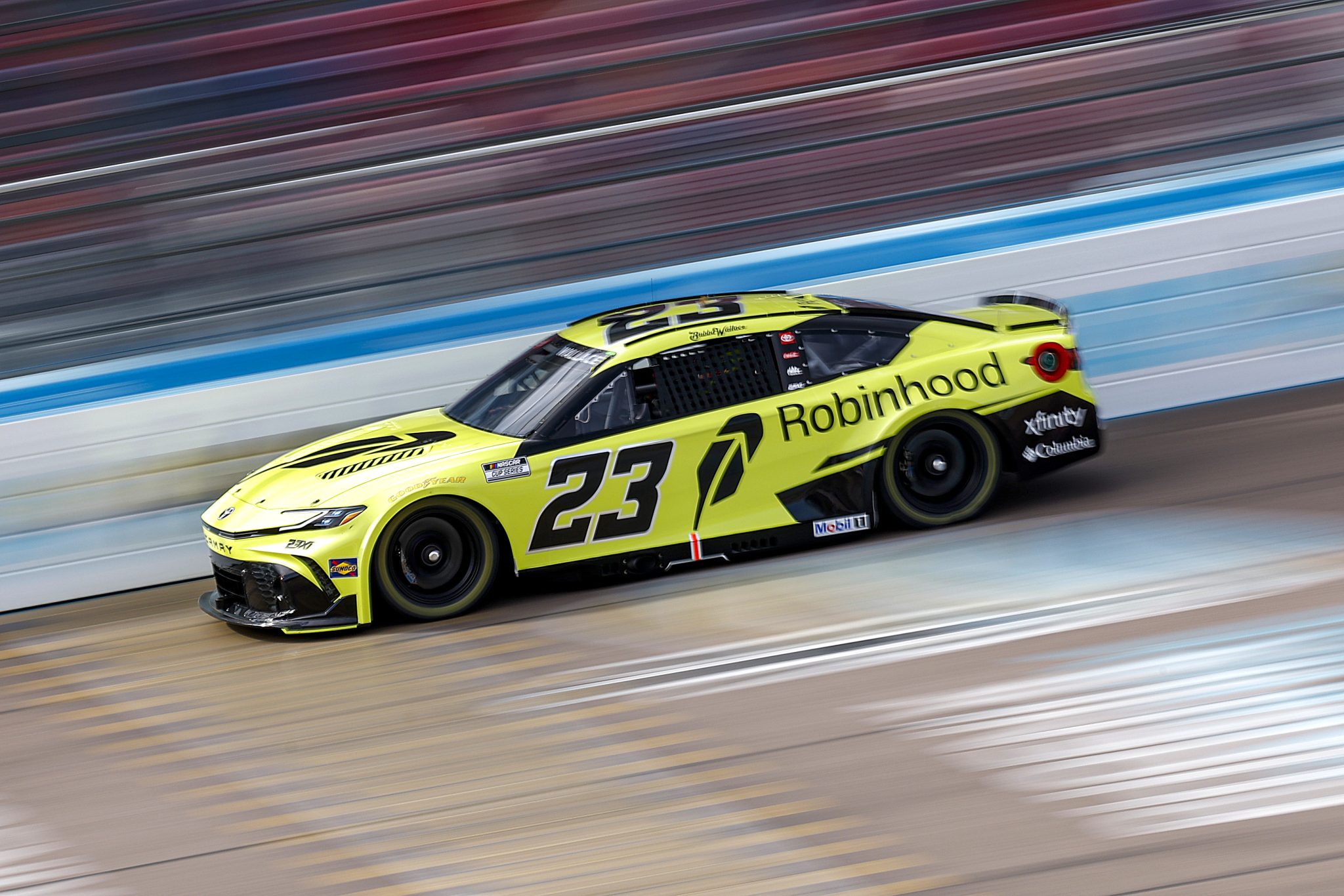 AVONDALE, ARIZONA - MARCH 07: Bubba Wallace, driver of the #23 Robinhood Toyota, drives during practice for the NASCAR Cup Series Straight Talk Wireless 500 at Phoenix Raceway on March 07, 2026 in Avondale, Arizona. (Photo by Sean Gardner/Getty Images) | Getty Images
