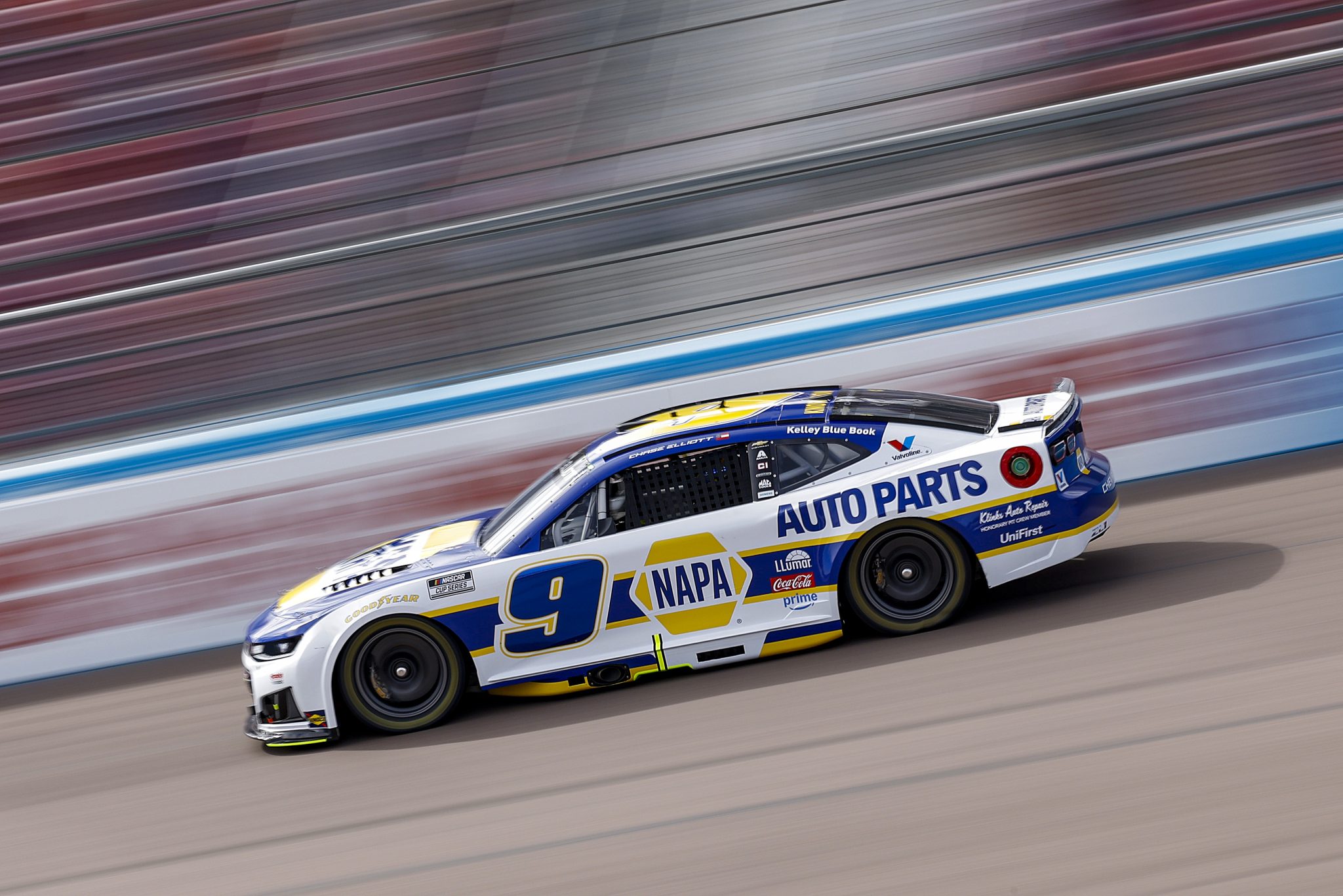 AVONDALE, ARIZONA - MARCH 07: Chase Elliott, driver of the #9 NAPA Auto Parts Chevrolet, drives during practice for the NASCAR Cup Series Straight Talk Wireless 500 at Phoenix Raceway on March 07, 2026 in Avondale, Arizona. (Photo by Sean Gardner/Getty Images) | Getty Images