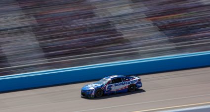 AVONDALE, ARIZONA - MARCH 08: Kyle Larson, driver of the #5 HendrickCars.com Chevrolet, drives during the NASCAR Cup Series Straight Talk Wireless 500 at Phoenix Raceway on March 08, 2026 in Avondale, Arizona. (Photo by Meg Oliphant/Getty Images) | Getty Images