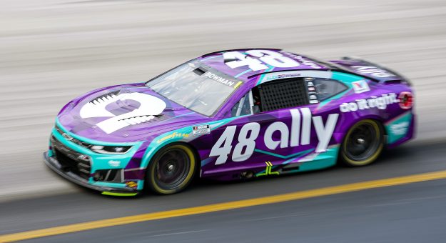 BRISTOL, TENNESSEE - APRIL 11: Alex Bowman, driver of the #48 Ally Chevrolet, drives during practice for the NASCAR Cup Series Food City 500 at Bristol Motor Speedway on April 11, 2026 in Bristol, Tennessee. (Photo by Matt Kelley/Getty Images) | Getty Images