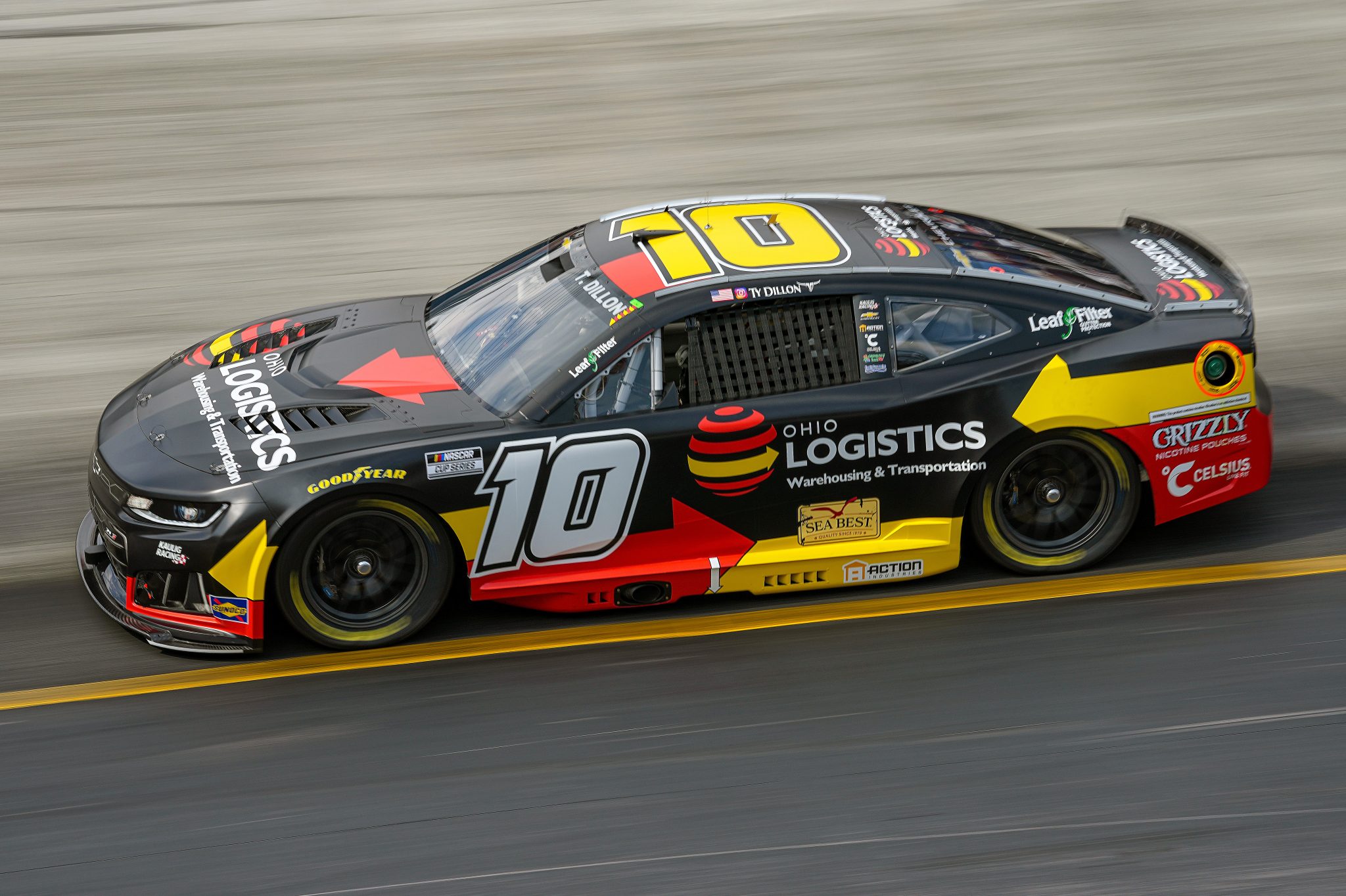 BRISTOL, TENNESSEE - APRIL 11: Ty Dillon, driver of the #10 Ohio Logistics Chevrolet, drives during practice for the NASCAR Cup Series Food City 500 at Bristol Motor Speedway on April 11, 2026 in Bristol, Tennessee. (Photo by Matt Kelley/Getty Images) | Getty Images