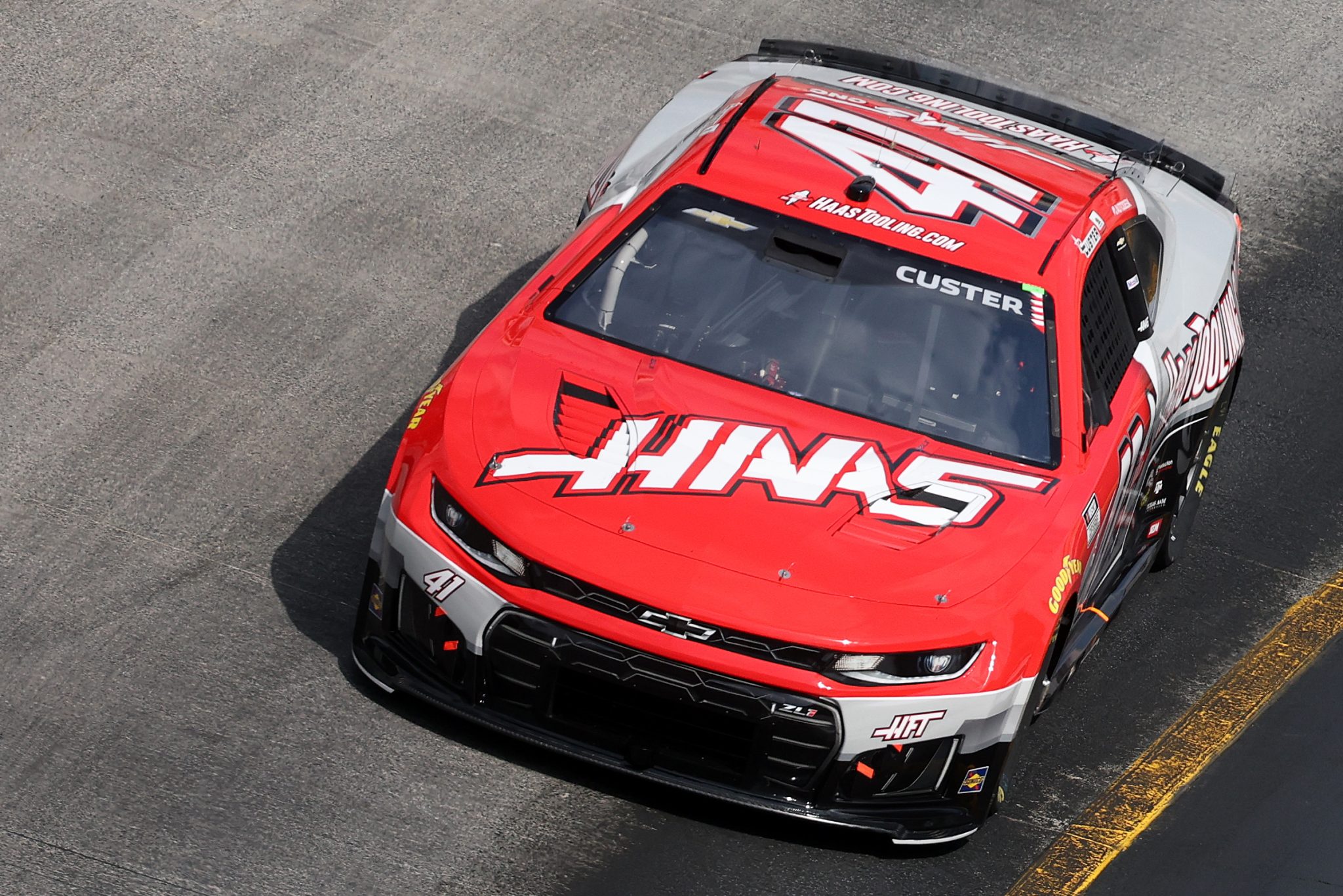 BRISTOL, TENNESSEE - APRIL 11: Cole Custer, driver of the #41 HaasTooling.com Chevrolet, drives during practice for the NASCAR Cup Series Food City 500 at Bristol Motor Speedway on April 11, 2026 in Bristol, Tennessee. (Photo by Chris Graythen/Getty Images) | Getty Images
