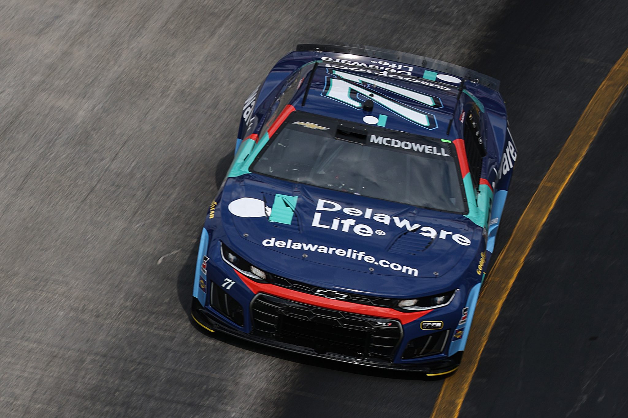 BRISTOL, TENNESSEE - APRIL 11: Michael McDowell, driver of the #71 Delaware Life Chevrolet, drives during practice for the NASCAR Cup Series Food City 500 at Bristol Motor Speedway on April 11, 2026 in Bristol, Tennessee. (Photo by Chris Graythen/Getty Images) | Getty Images