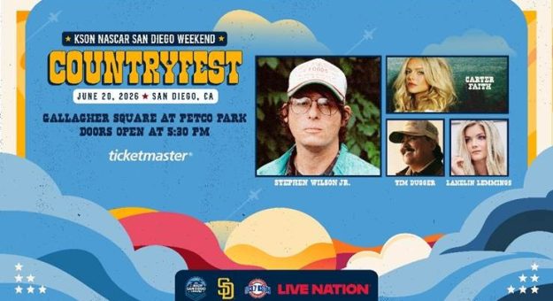 Visit KSON NASCAR San Diego Country Fest set for Saturday, June 20 at Gallagher Square at Petco Park page
