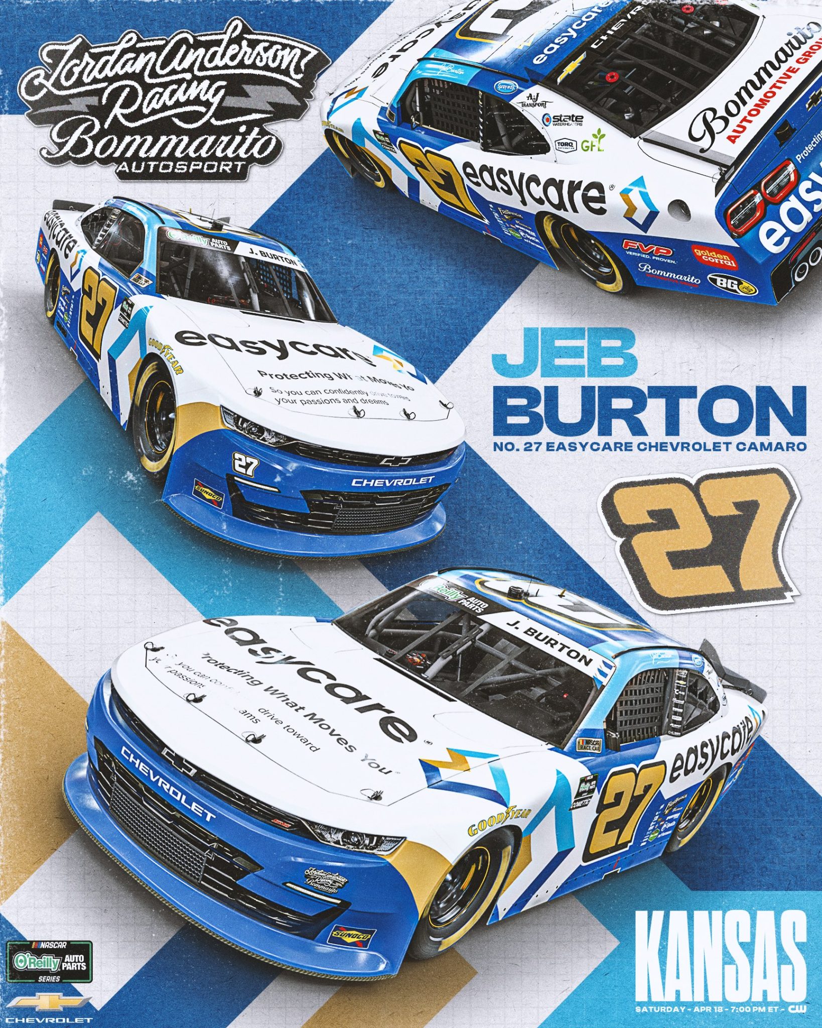 Jeb Burton Kansas Scheme