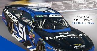 Kingdom Truck Sales sponsoring Jeremy Clements at Kansas