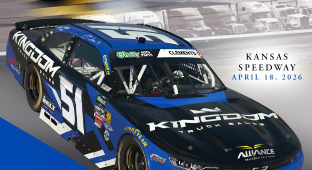 Visit Kingdom Truck Sales sponsoring Jeremy Clements at Kansas page