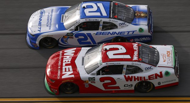 Austin Hill’s 2026 #21 Bennett Transportation Chevrolet paint scheme.