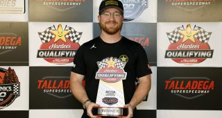 Tyler Reddick on pole for Talladega after qualifying rainout