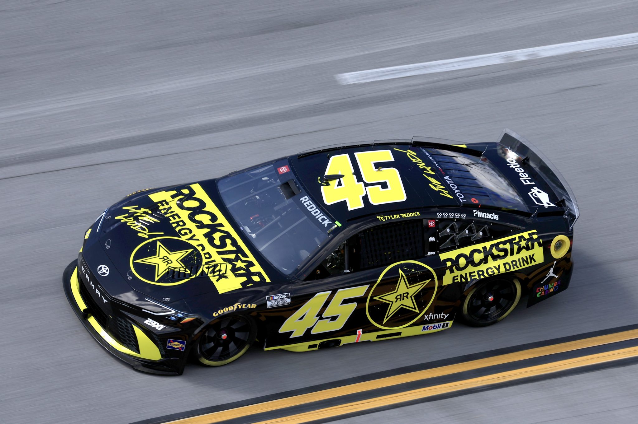 #45: Tyler Reddick, 23XI Racing, ROCKSTAR ENERGY DRINK Toyota Camry