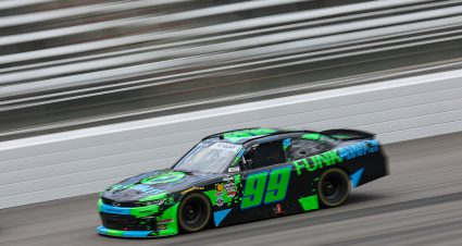 ROCKINGHAM, NORTH CAROLINA - APRIL 03: Parker Retzlaff, driver of the #99 FUNKAWAY Chevrolet, drives during practice for the NASCAR O'Reilly Auto Parts Series North Carolina Education Lottery 250 Presented by Black's Tire at Rockingham Speedway on April 03, 2026 in Rockingham, North Carolina. (Photo by James Gilbert/Getty Images) | Getty Images