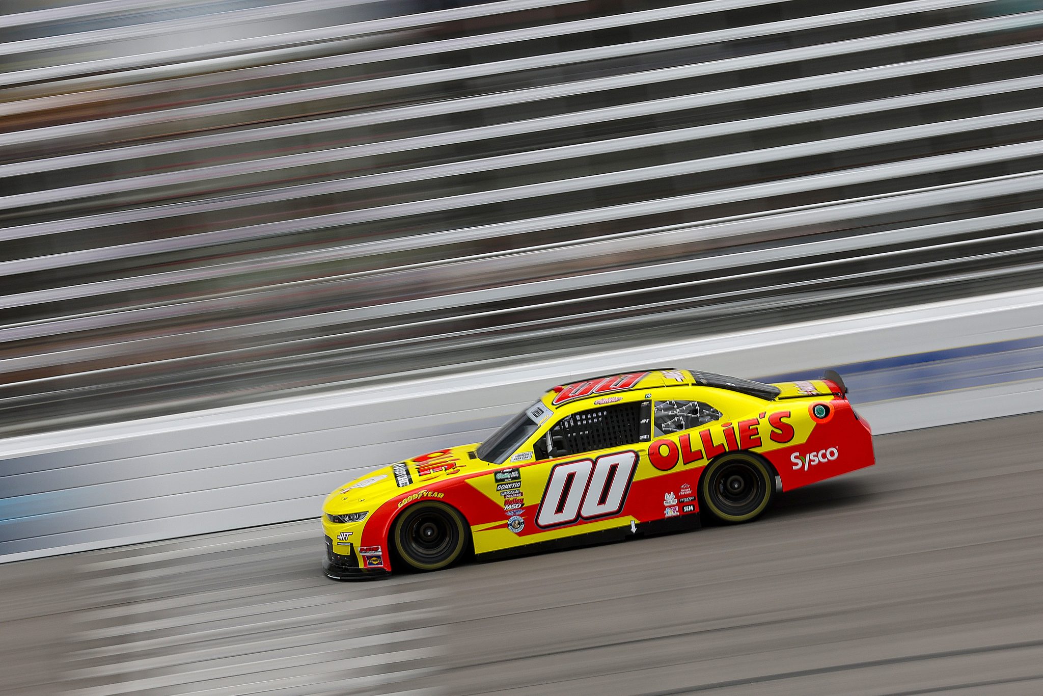 ROCKINGHAM, NORTH CAROLINA - APRIL 03: Sheldon Creed, driver of the #00 Ollie's Chevrolet, drives during for the NASCAR O'Reilly Auto Parts Series North Carolina Education Lottery 250 Presented by Black's Tire at Rockingham Speedway on April 03, 2026 in Rockingham, North Carolina. (Photo by James Gilbert/Getty Images) | Getty Images