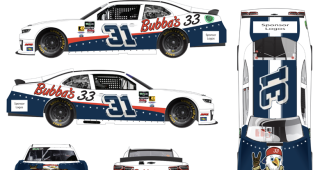 Bubba's 33 sponsoring Blaine Perkins at Bristol
