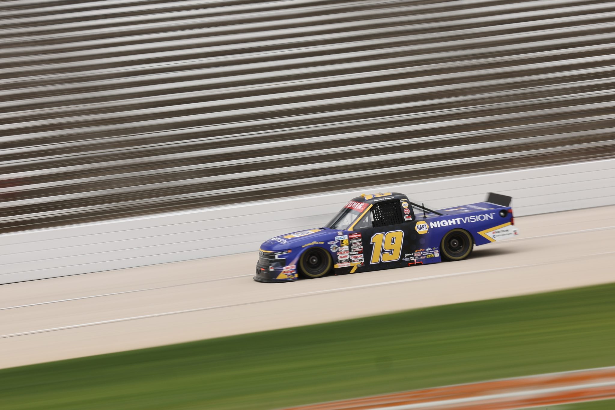 FORT WORTH, TEXAS - MAY 01: Daniel Hemric, driver of the #19 McAnally Hilgemann Racing Chevrolet, practices for the NASCAR Craftsman Truck Series SpeedyCash.com 250 at Texas Motor Speedway on May 01, 2026 in Fort Worth, Texas. (Photo by James Gilbert/Getty Images) | Getty Images