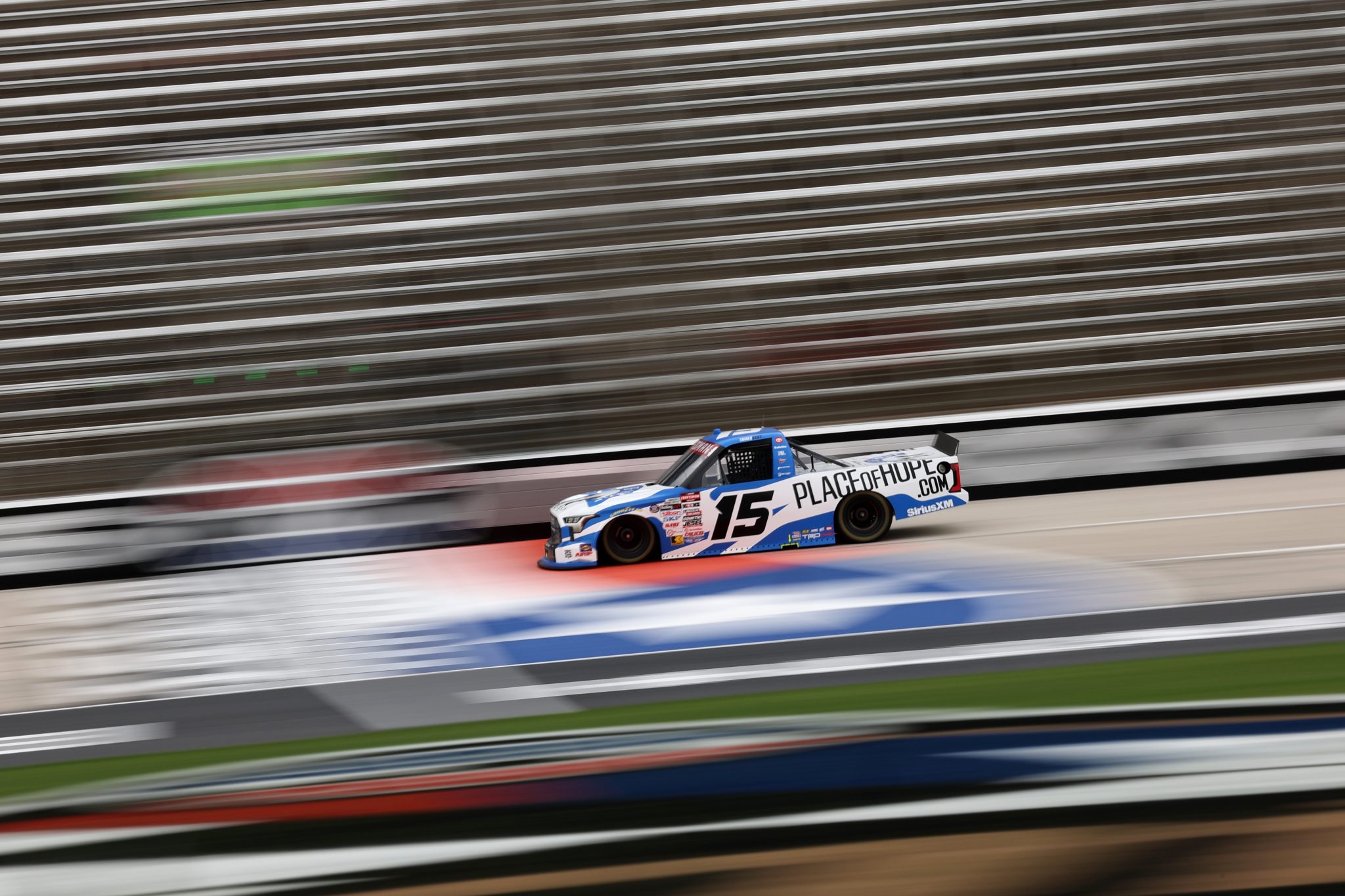 FORT WORTH, TEXAS - MAY 01: Tanner Gray, driver of the #15 TRICON Garage Toyota, practices for the NASCAR Craftsman Truck Series SpeedyCash.com 250 at Texas Motor Speedway on May 01, 2026 in Fort Worth, Texas. (Photo by James Gilbert/Getty Images) | Getty Images