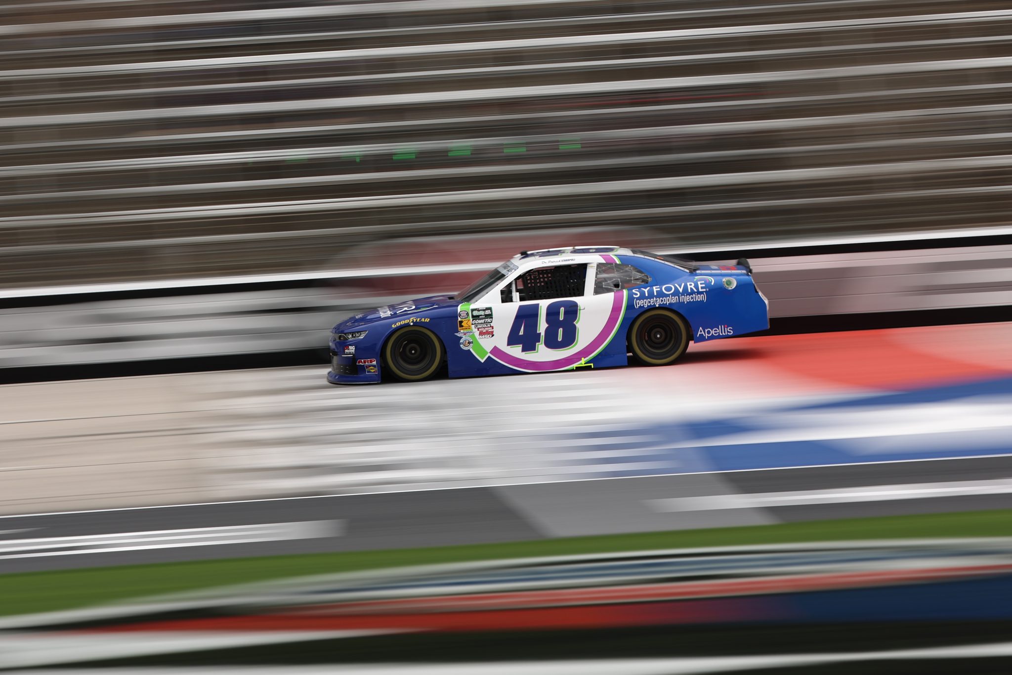 FORT WORTH, TEXAS - MAY 01: Patrick Staropoli, driver of the #48 Syfovre Chevrolet, drives during practice for the NASCAR O'Reilly Auto Parts Series Andy's Frozen Custard 340 at Texas Motor Speedway on May 01, 2026 in Fort Worth, Texas. (Photo by James Gilbert/Getty Images) | Getty Images