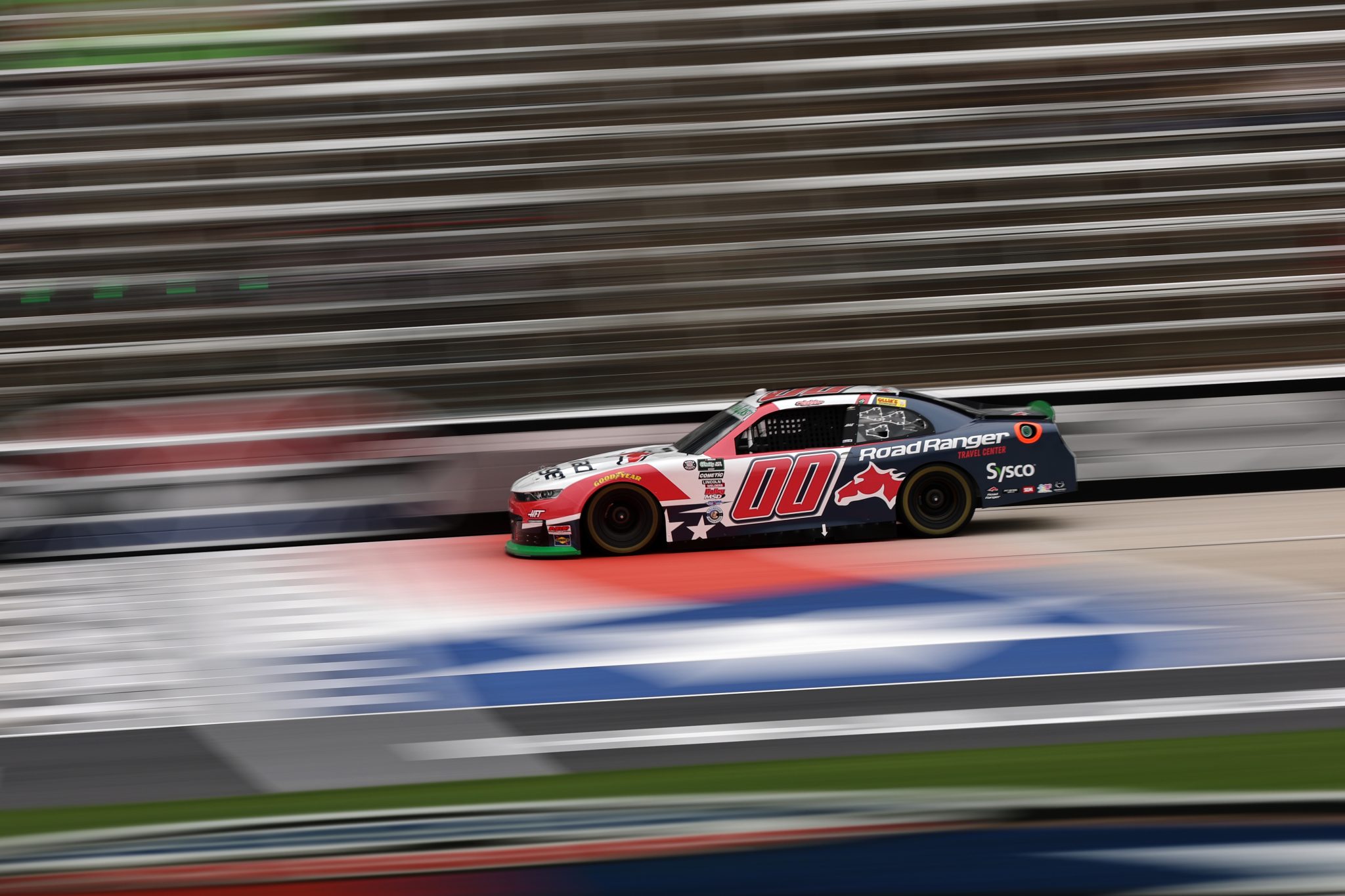 FORT WORTH, TEXAS - MAY 01: Sheldon Creed, driver of the #0 Road Ranger Chevrolet, drives during practice for the NASCAR O'Reilly Auto Parts Series Andy's Frozen Custard 340 at Texas Motor Speedway on May 01, 2026 in Fort Worth, Texas. (Photo by James Gilbert/Getty Images) | Getty Images
