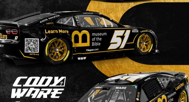 Visit Rick Ware Racing partners with Museum of the Bible for All-Star Race page