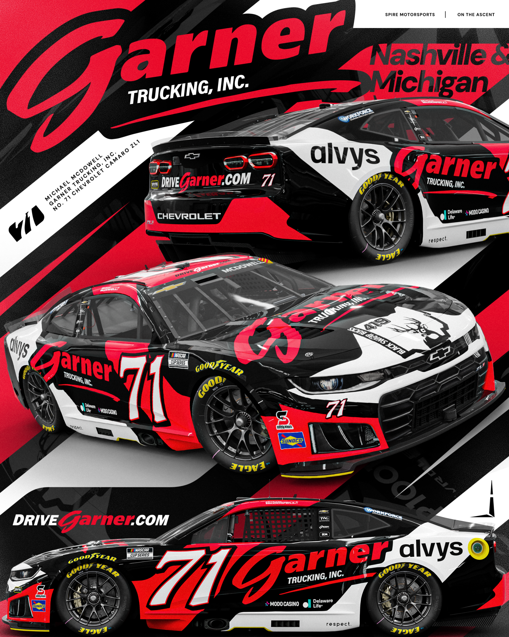 Garner Trucking to be showcased aboard Michael McDowell's
