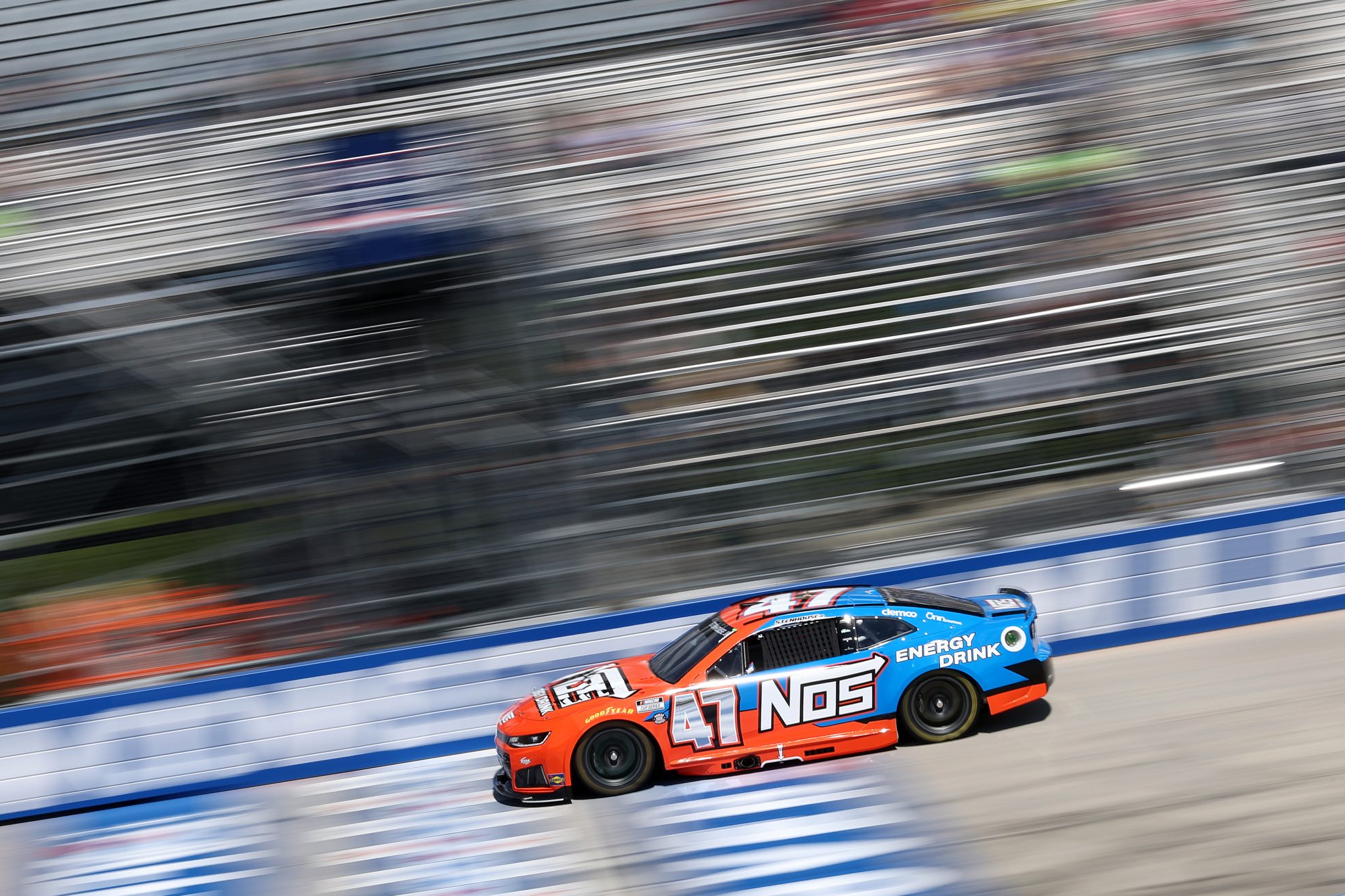 DOVER, DELAWARE - MAY 15: Ricky Stenhouse Jr., driver of the #47 NOS Energy Chevrolet, drives during NASCAR Cup Series All-Star Race - Pit Road Qualifying Entry/Exit practice at Dover Motor Speedway on May 15, 2026 in Dover, Delaware. (Photo by Meg Oliphant/Getty Images) | Getty Images
