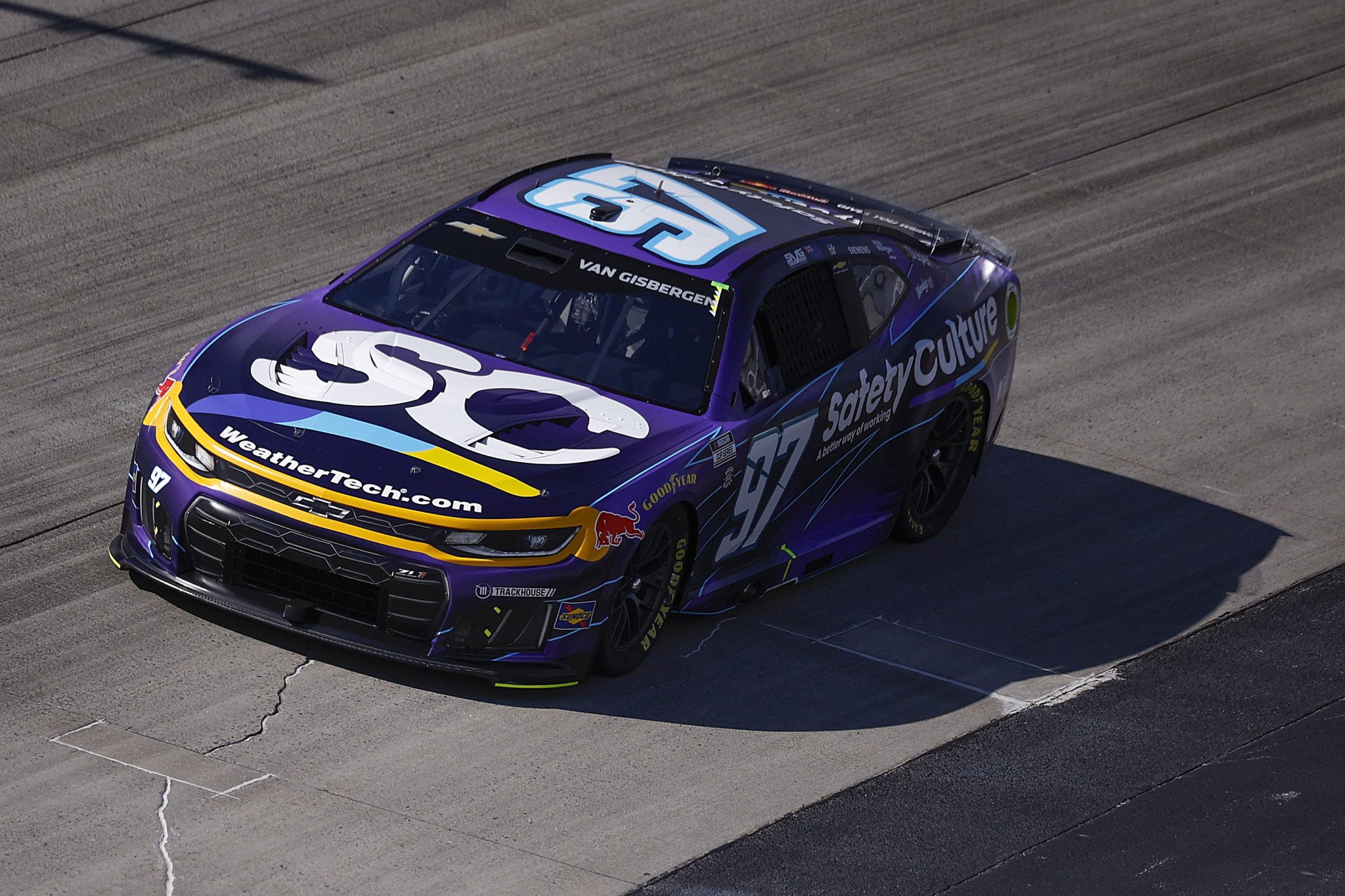 DOVER, DELAWARE - MAY 15: Shane Van Gisbergen, driver of the #97 SafetyCulture Chevrolet, drives during NASCAR Cup Series All-Star Race pit road qualifying entry/exit practice at Dover Motor Speedway on May 15, 2026 in Dover, Delaware. (Photo by Sean Gardner/Getty Images) | Getty Images