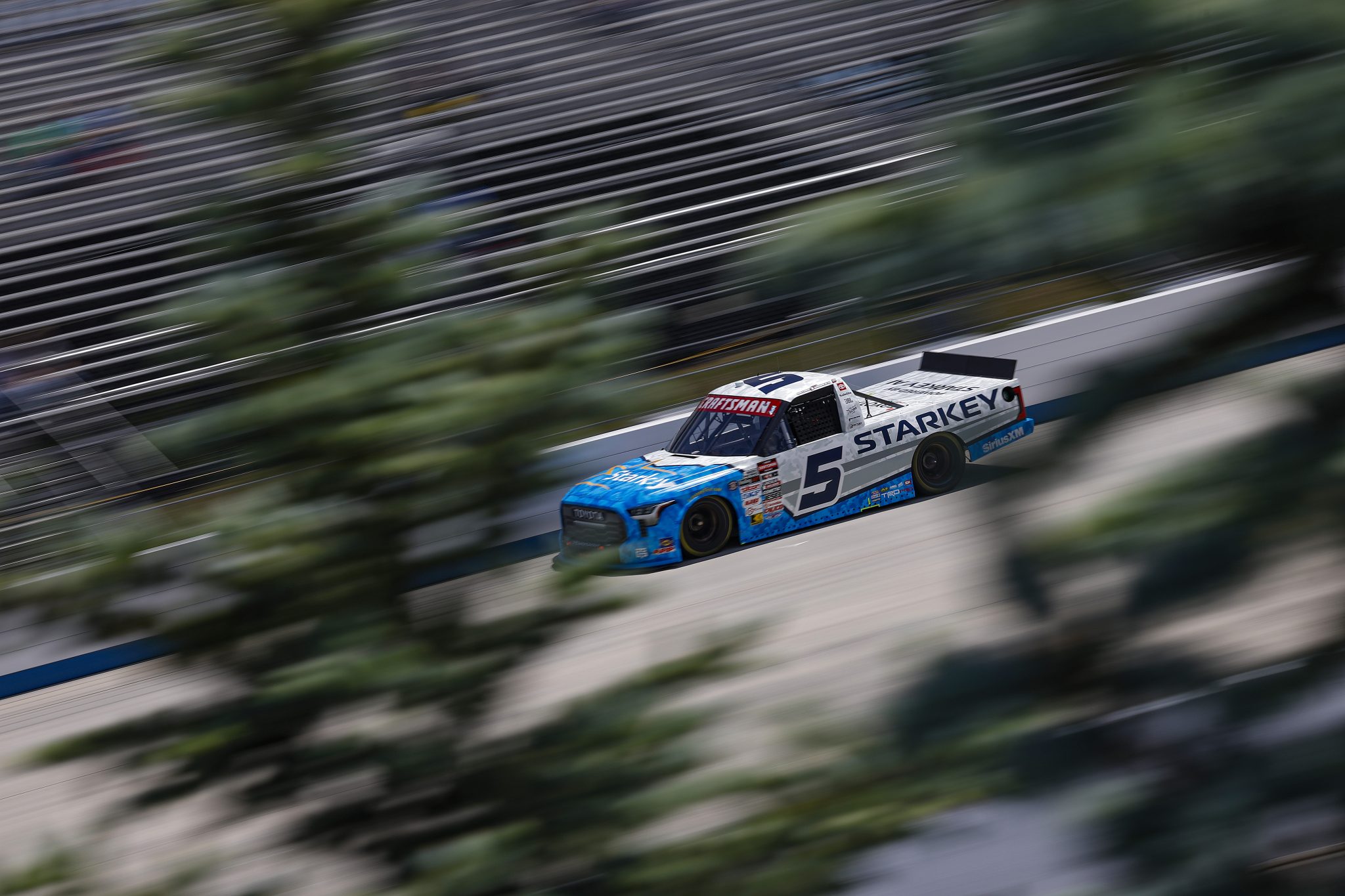 DOVER, DELAWARE - MAY 15: William Sawalich, driver of the #5 Starkey Toyota, drives during practice for the NASCAR Craftsman Truck Series ECOSAVE 200 at Dover Motor Speedway on May 15, 2026 in Dover, Delaware. (Photo by Sean Gardner/Getty Images) | Getty Images
