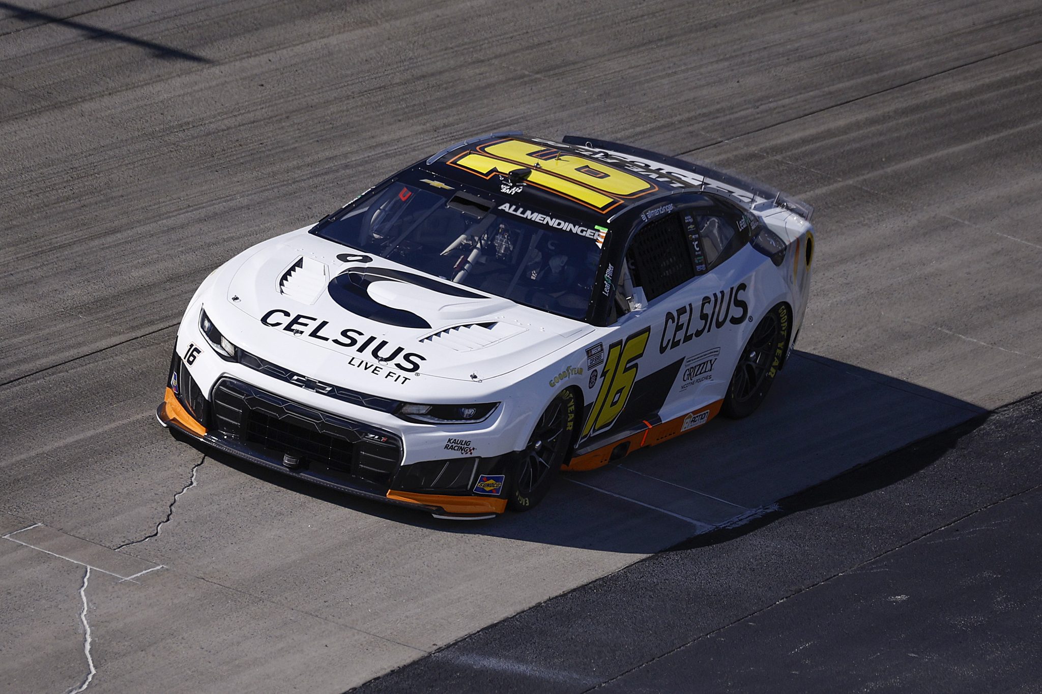 DOVER, DELAWARE - MAY 15: AJ Allmendinger, driver of the #16 Celsius Chevrolet, drives during NASCAR Cup Series All-Star Race pit road qualifying entry/exit practice at Dover Motor Speedway on May 15, 2026 in Dover, Delaware. (Photo by Sean Gardner/Getty Images) | Getty Images