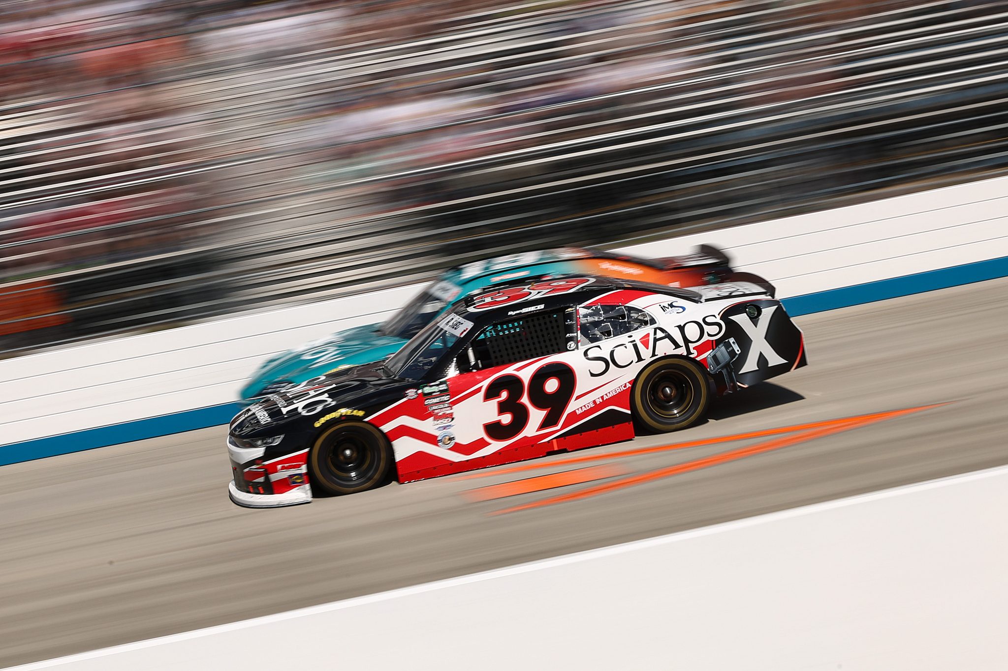 DOVER, DELAWARE - MAY 16: Ryan Sieg, driver of the #39 SciAps Chevrolet, drives during the NASCAR O'Reilly Auto Parts Series BetRivers 200 at Dover Motor Speedway on May 16, 2026 in Dover, Delaware. (Photo by Meg Oliphant/Getty Images) | Getty Images