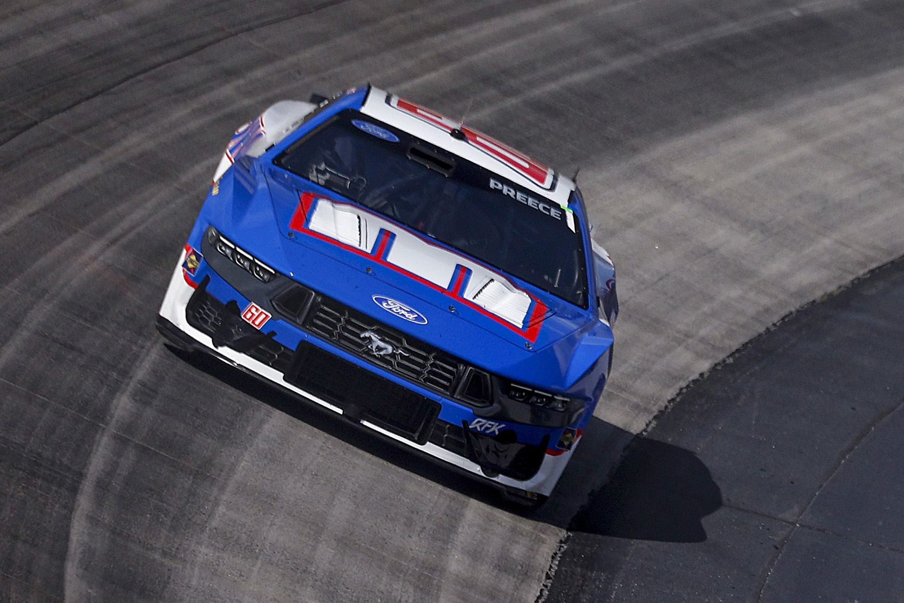 DOVER, DELAWARE - MAY 15: Ryan Preece, driver of the #60 Mohawk Northeast Inc. Ford, drives during NASCAR Cup Series All-Star Race pit road qualifying entry/exit practice at Dover Motor Speedway on May 15, 2026 in Dover, Delaware. (Photo by Sean Gardner/Getty Images) | Getty Images
