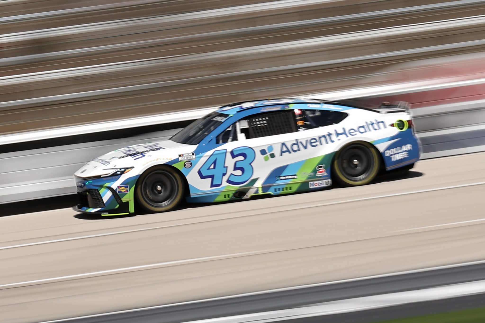 FORT WORTH, TEXAS - MAY 02: Erik Jones, driver of the #43 AdventHealth Toyota, races during practice for the NASCAR Cup Series Würth 400 presented by LIQUI MOLY at Texas Motor Speedway on May 02, 2026 in Fort Worth, Texas. (Photo by James Gilbert/Getty Images) | Getty Images