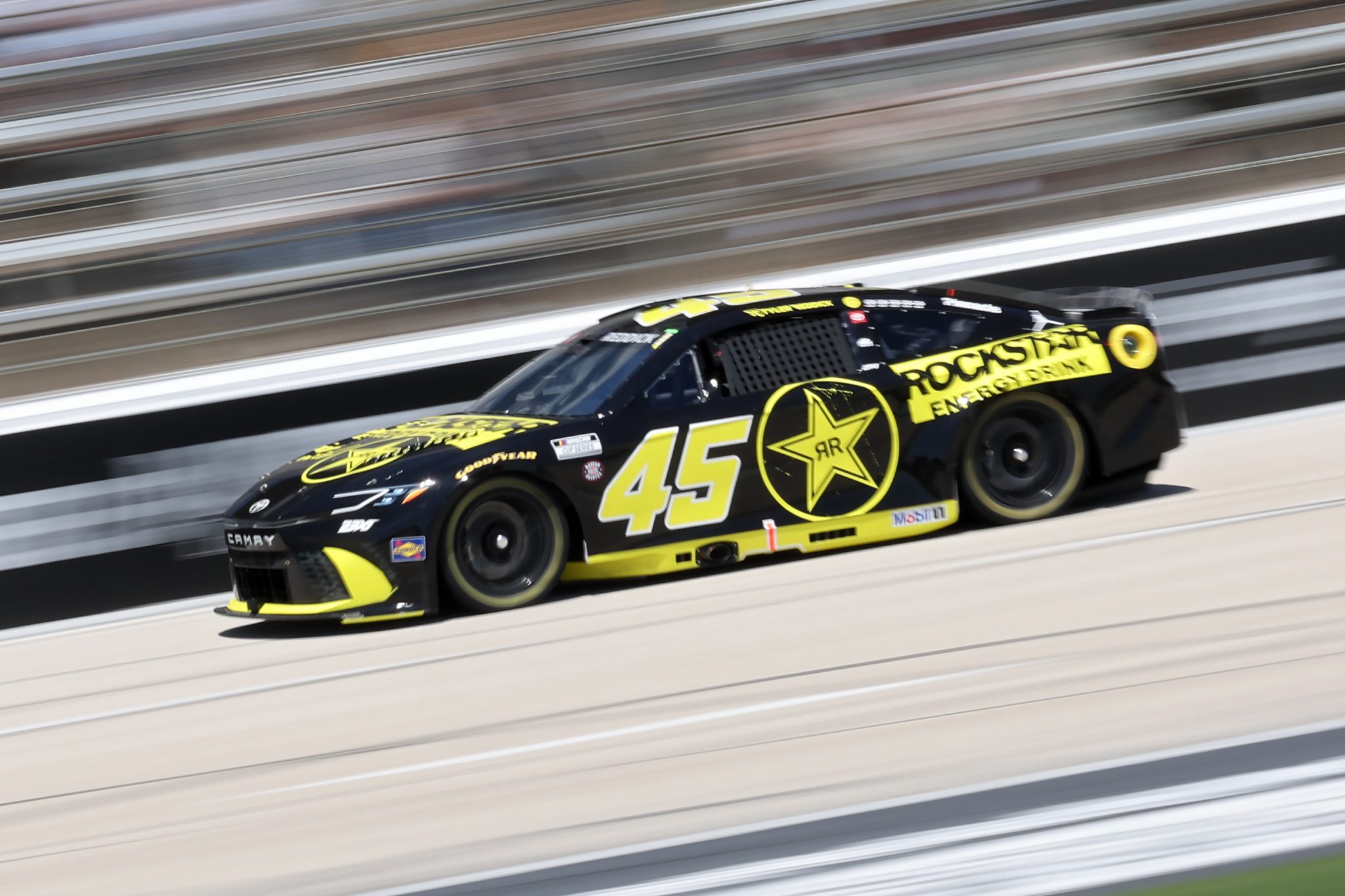 FORT WORTH, TEXAS - MAY 02: Tyler Reddick, driver of the #45 Rockstar Energy Drink Toyota, races during practice for the NASCAR Cup Series Würth 400 presented by LIQUI MOLY at Texas Motor Speedway on May 02, 2026 in Fort Worth, Texas. (Photo by Logan Riely/Getty Images) | Getty Images