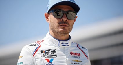 FORT WORTH, TEXAS - MAY 02: Kyle Larson, driver of the #5 HendrickCars.com Chevrolet, walks to the grid during practice for the NASCAR Cup Series Würth 400 presented by LIQUI MOLY at Texas Motor Speedway on May 02, 2026 in Fort Worth, Texas. (Photo by James Gilbert/Getty Images) | Getty Images