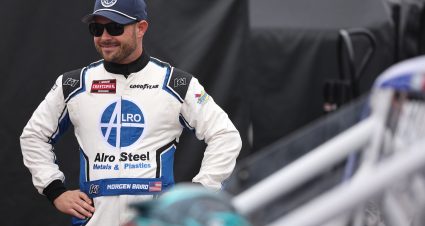 BROOKLYN, MICHIGAN - JUNE 06: Morgen Baird, driver of the #2 Alro Steel Ford, looks on during practice for the NASCAR Craftsman Truck Series DQS Solutions & Staffing 250 Powered by Precision Vehicle Logistics at Michigan International Speedway on June 06, 2025 in Brooklyn, Michigan. (Photo by Meg Oliphant/Getty Images) | Getty Images