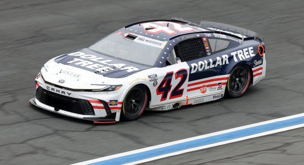 CONCORD, NORTH CAROLINA - MAY 23: John Hunter Nemechek, driver of the #42 Dollar Tree Toyota, drives during practice for the NASCAR Cup Series Coca-Cola 600 at Charlotte Motor Speedway on May 23, 2026 in Concord, North Carolina. (Photo by Jonathan Bachman/Getty Images) | Getty Images