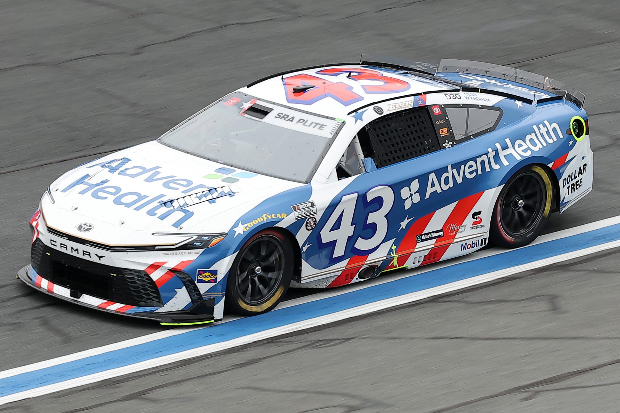 CONCORD, NORTH CAROLINA - MAY 23: Erik Jones, driver of the #43 AdventHealth Toyota, drives during practice for the NASCAR Cup Series Coca-Cola 600 at Charlotte Motor Speedway on May 23, 2026 in Concord, North Carolina. (Photo by Jonathan Bachman/Getty Images) | Getty Images