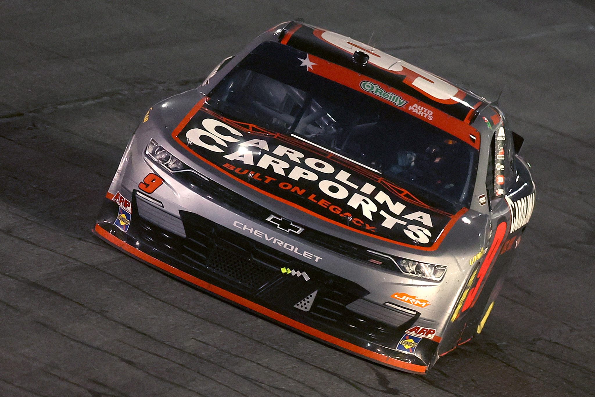 CONCORD, NORTH CAROLINA - MAY 23: Ross Chastain, driver of the #9 Carolina Carports Chevrolet, drives during the NASCAR O'Reilly Auto Parts Series Charbroil 300 at Charlotte Motor Speedway on May 23, 2026 in Concord, North Carolina. (Photo by David Jensen/Getty Images) | Getty Images