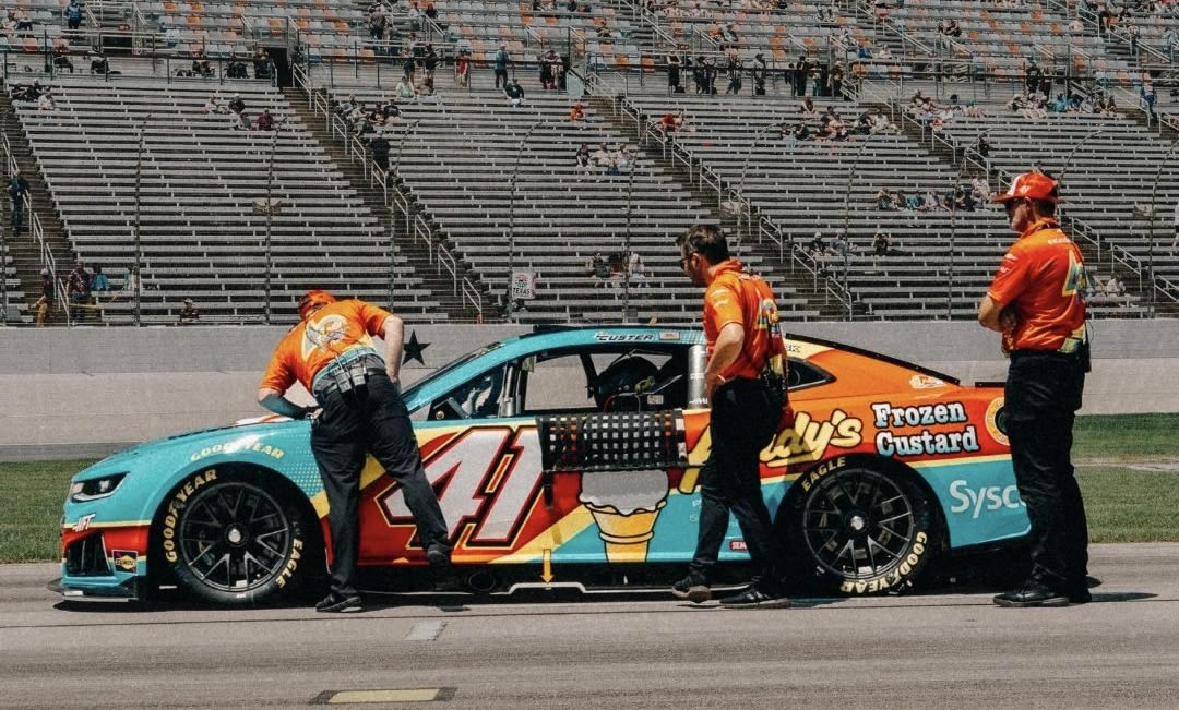 FORT WORTH, TEXAS – MAY 02: Cole Custer's #41 Andy's Frozen Custard / Haas Chevrolet prior to qualifying for the NASCAR Cup Series Würth 400 presented by LIQUI MOLY at Texas Motor Speedway on May 02, 2026 in Fort Worth, Texas. (Photo from Haas Factory Team)
