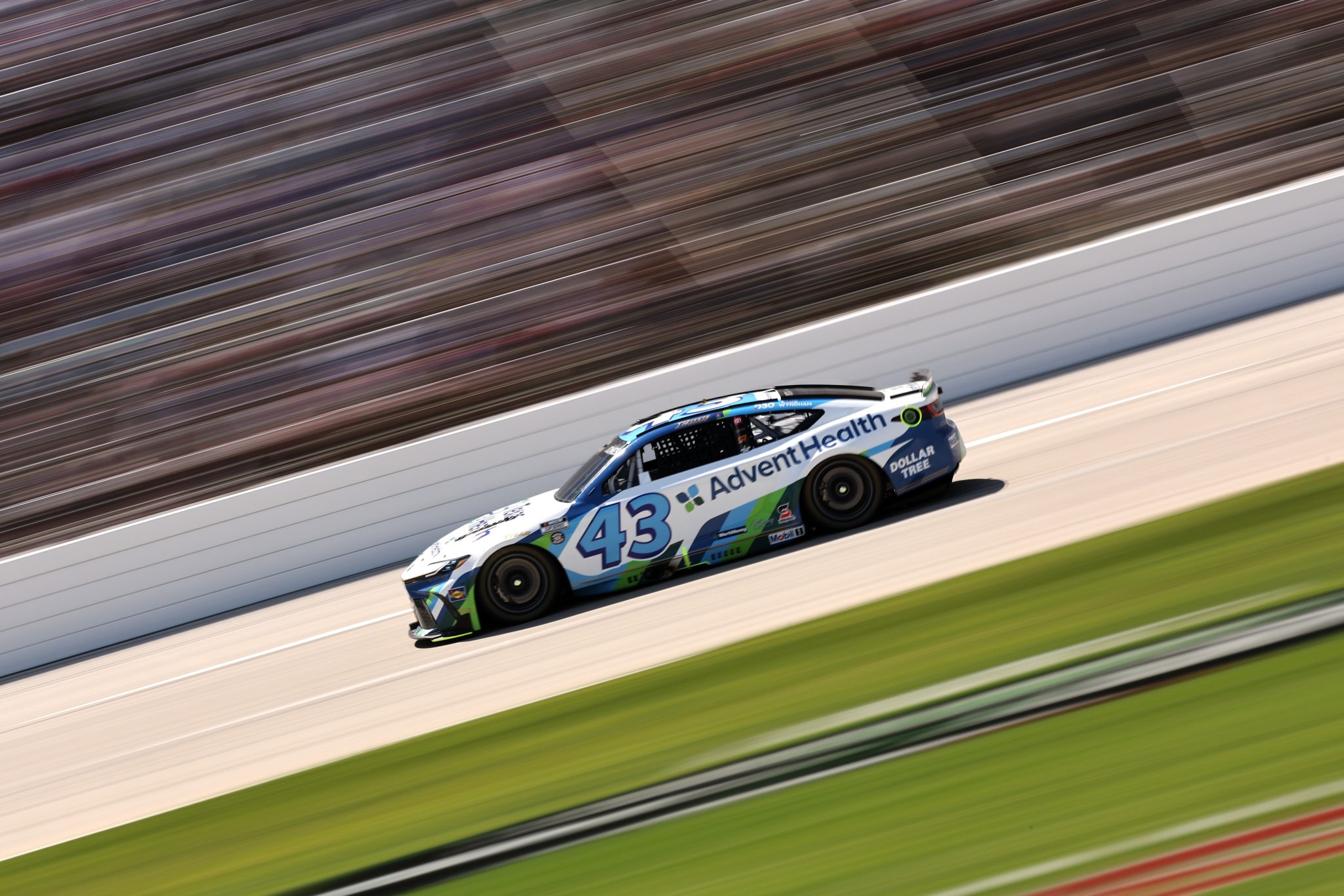 FORT WORTH, TEXAS - MAY 03: Erik Jones, driver of the #43 AdventHealth Toyota, races during the NASCAR Cup Series Würth 400 presented by LIQUI MOLY at Texas Motor Speedway on May 03, 2026 in Fort Worth, Texas. (Photo by James Gilbert/Getty Images) | Getty Images