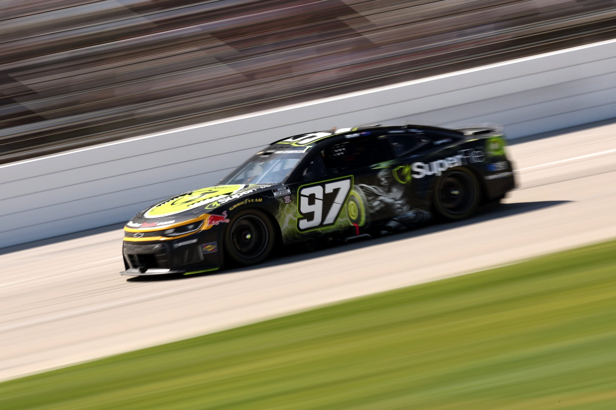 FORT WORTH, TEXAS - MAY 03: Shane Van Gisbergen, driver of the #97 SuperFile Chevrolet, races during the NASCAR Cup Series Würth 400 presented by LIQUI MOLY at Texas Motor Speedway on May 03, 2026 in Fort Worth, Texas. (Photo by James Gilbert/Getty Images) | Getty Images