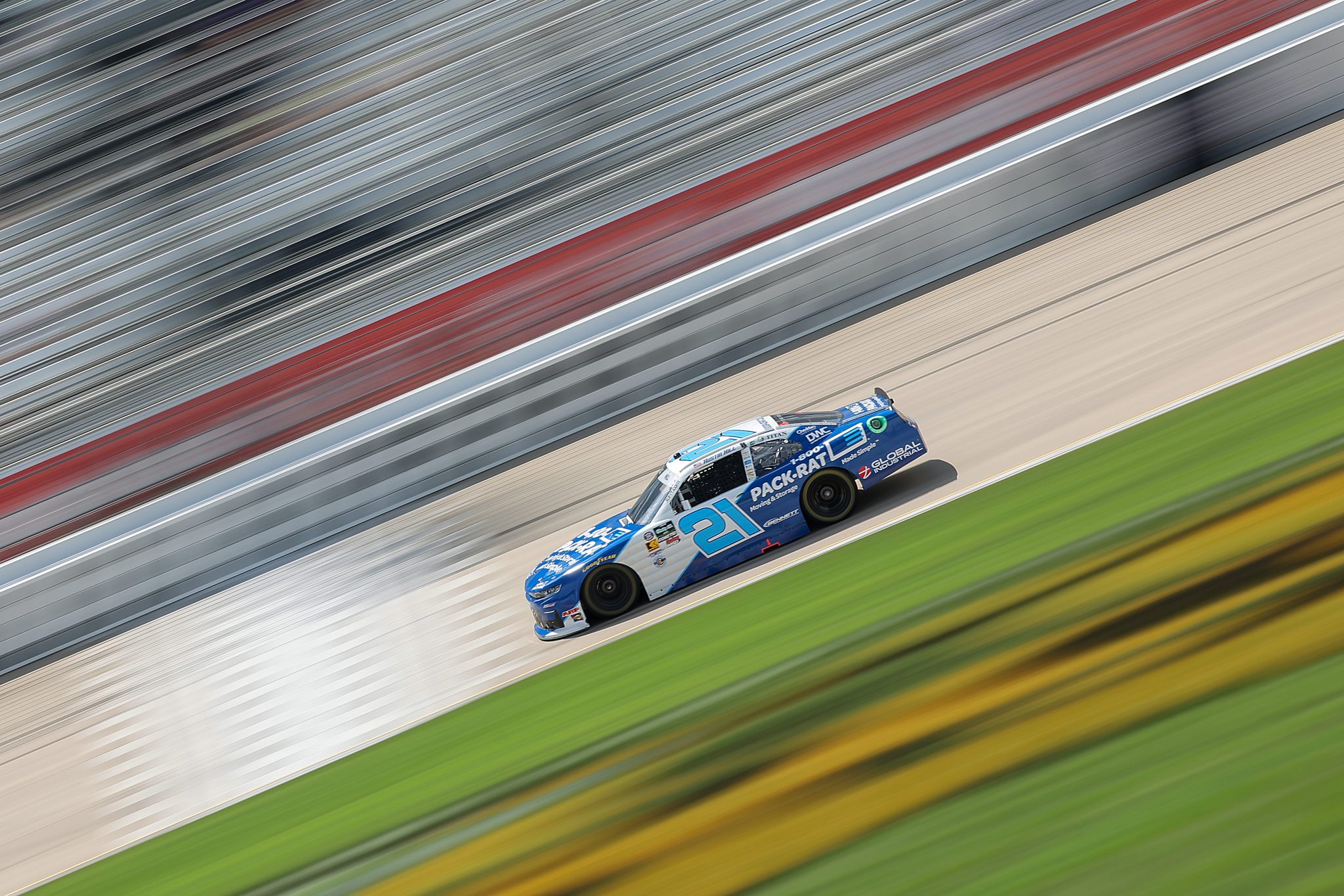 LEBANON, TENNESSEE - MAY 30: Austin Hill, driver of the #21 1-800-PACK-RAT Chevrolet, drives during practice for the NASCAR O'Reilly Auto Parts Series  Sports Illustrated Resorts 250 at Nashville Superspeedway on May 30, 2026 in Lebanon, Tennessee. (Photo by Jonathan Bachman/Getty Images) | Getty Images