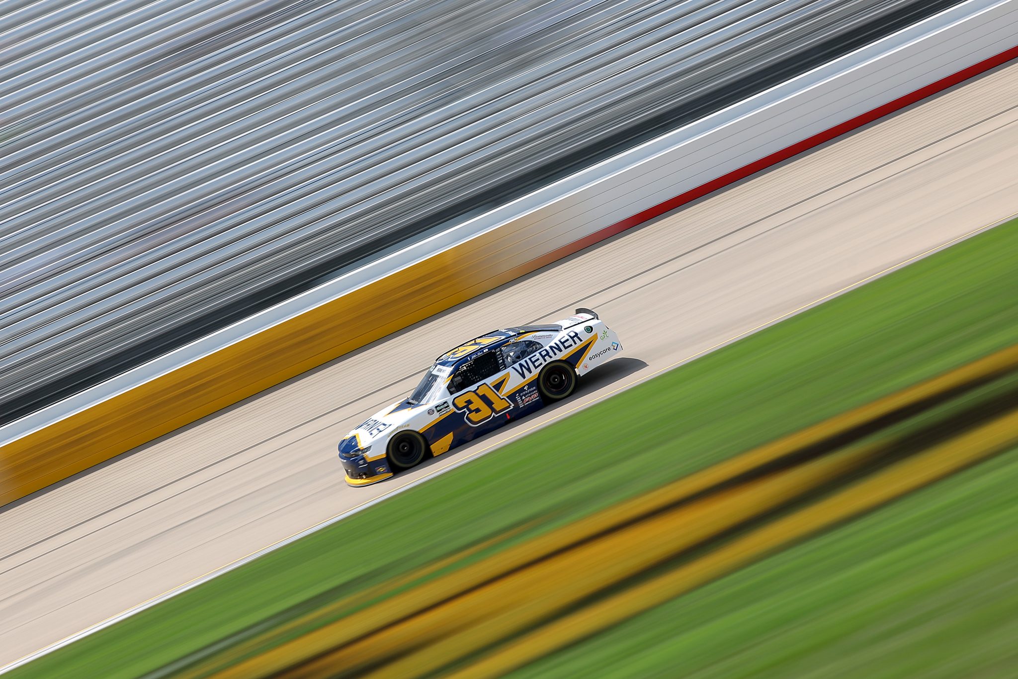 LEBANON, TENNESSEE - MAY 30: Blaine Perkins, driver of the #31 WERNER Chevrolet, drives during the NASCAR O'Reilly Auto Parts Series  Sports Illustrated Resorts 250 at Nashville Superspeedway on May 30, 2026 in Lebanon, Tennessee. (Photo by Jonathan Bachman/Getty Images) | Getty Images