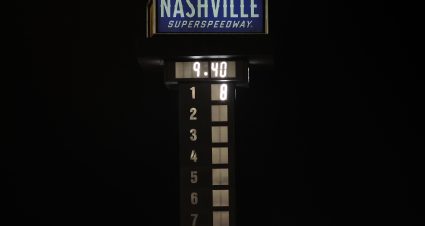 LEBANON, TENNESSEE - MAY 29: A general view of the scoring pylon displaying the #8 at the top as a tribute to Kyle Busch prior to the NASCAR Craftsman Truck Series Allegiance 200 at Nashville Superspeedway on May 29, 2026 in Lebanon, Tennessee. (Photo by Jonathan Bachman/Getty Images) | Getty Images