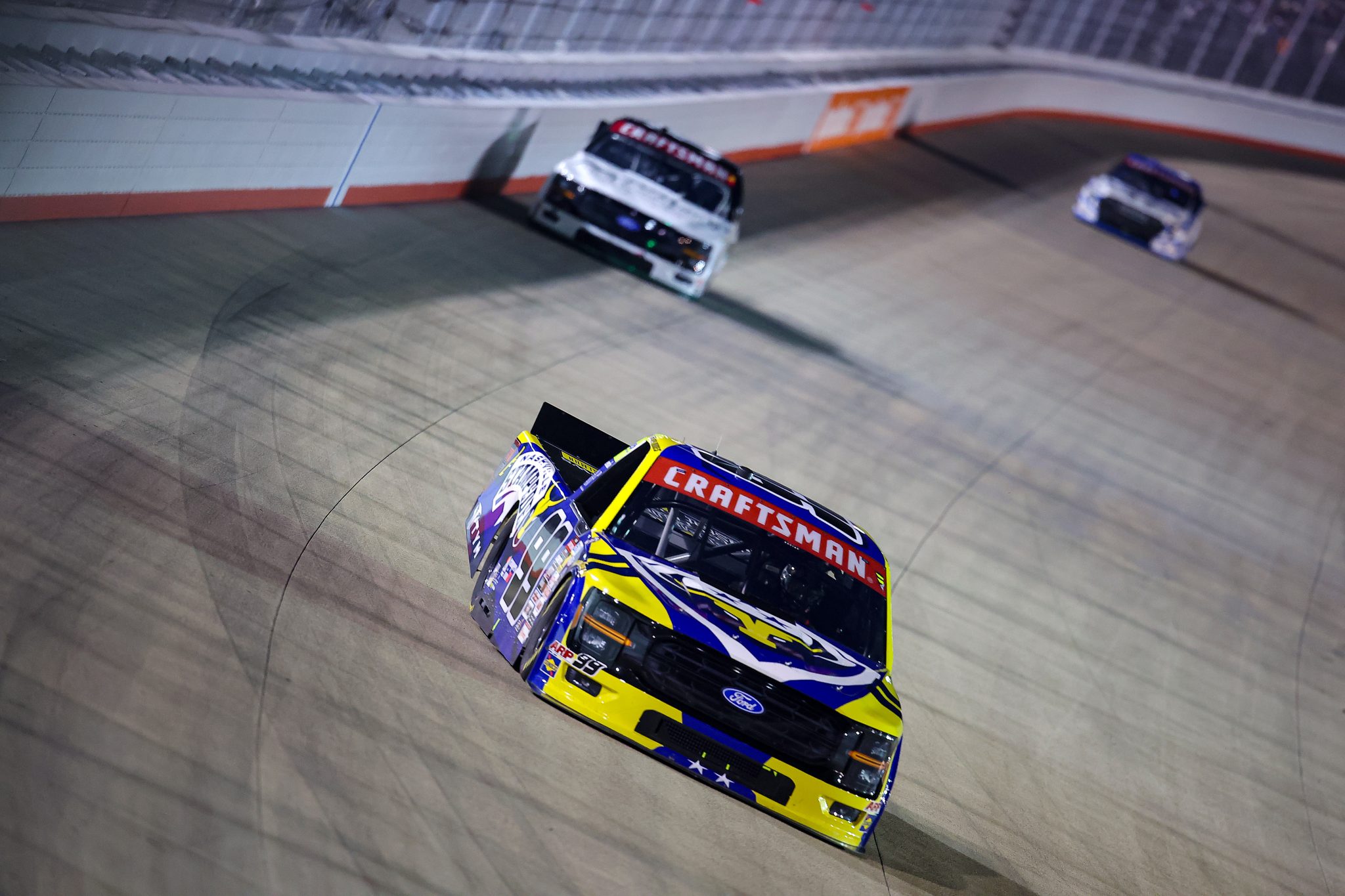 LEBANON, TENNESSEE - MAY 29: Ben Rhodes, driver of the #99 Nashville Stampede Ford, drives during the NASCAR Craftsman Truck Series Allegiance 200 at Nashville Superspeedway on May 29, 2026 in Lebanon, Tennessee. (Photo by Jonathan Bachman/Getty Images) | Getty Images