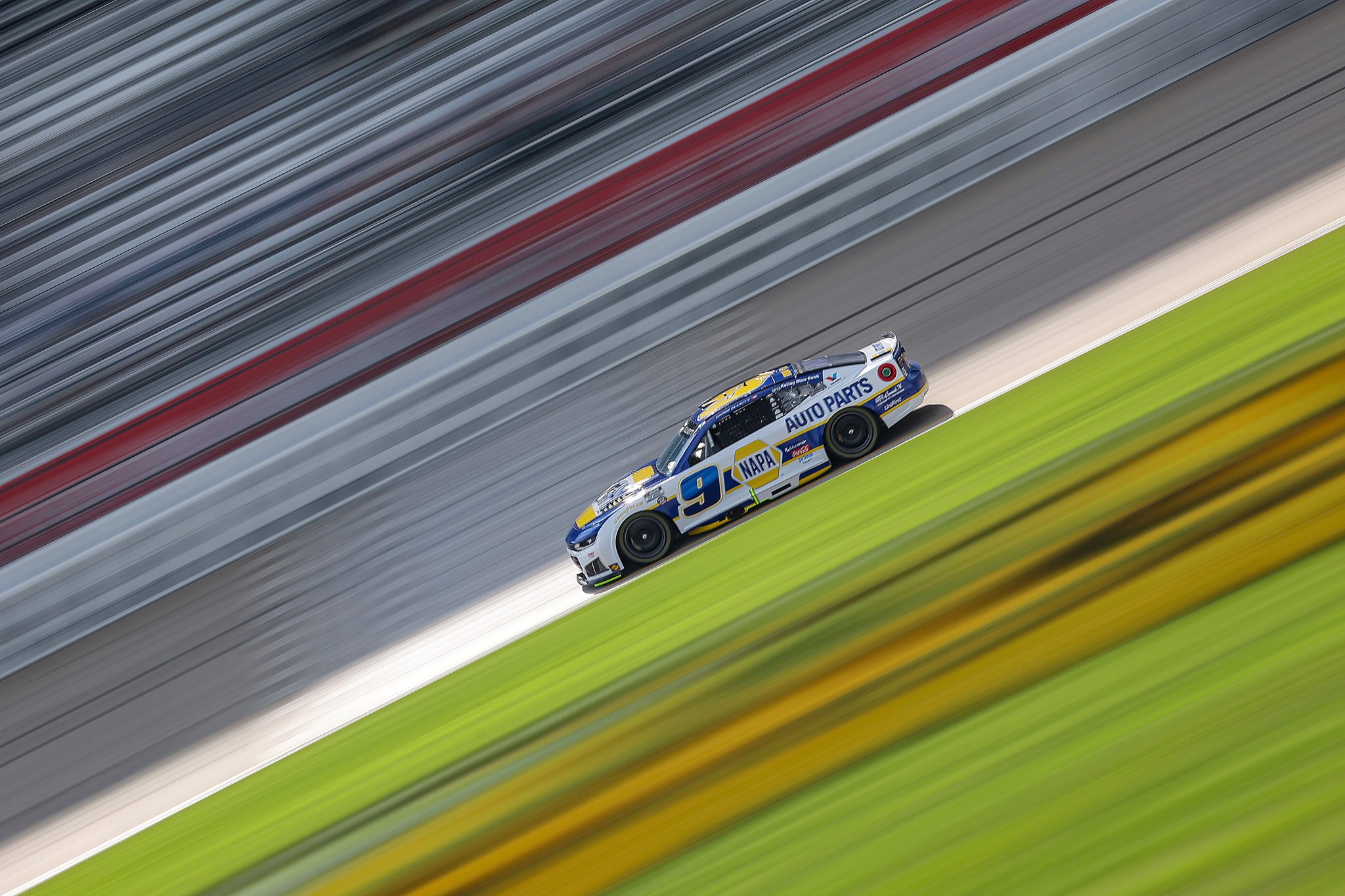 LEBANON, TENNESSEE - MAY 30: Chase Elliott, driver of the #9 NAPA Auto Parts Chevrolet, drives during practice for the NASCAR Cup Series Cracker Barrel 400 at Nashville Superspeedway on May 30, 2026 in Lebanon, Tennessee. (Photo by Jonathan Bachman/Getty Images) | Getty Images
