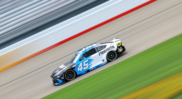 LEBANON, TENNESSEE - MAY 30: Tyler Reddick, driver of the #45 Pinnacle Toyota, drives during practice for the NASCAR Cup Series Cracker Barrel 400 at Nashville Superspeedway on May 30, 2026 in Lebanon, Tennessee. (Photo by Jonathan Bachman/Getty Images) | Getty Images