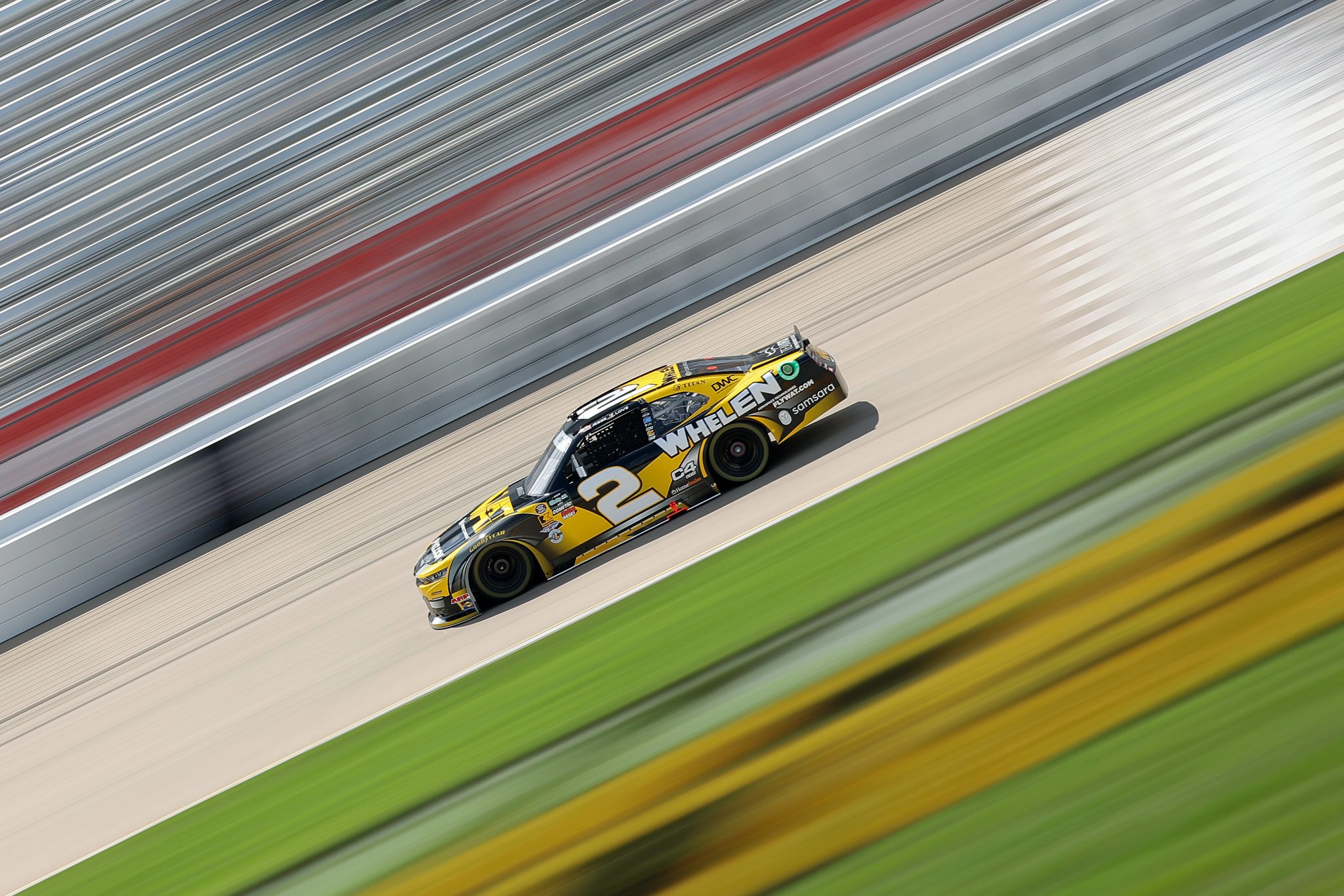 LEBANON, TENNESSEE - MAY 30: Jesse Love, driver of the #2 Whelen/Whelen Aerospace Tech Chevrolet, drives during practice for the NASCAR O'Reilly Auto Parts Series Sports Illustrated Resorts 250 at Nashville Superspeedway on May 30, 2026 in Lebanon, Tennessee. (Photo by Jonathan Bachman/Getty Images) | Getty Images